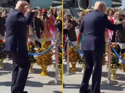 Malezyjskie rytmy poruszyły Trumpa. Tak zatańczył na lotnisku. NAGRANIE