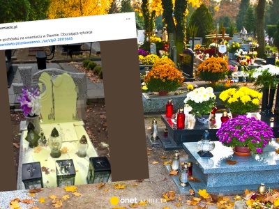 Smutny widok na cmentarzu w Sławnie. Rodzina zmarłych jest oburzona