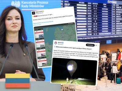 Litwa zapowiada zestrzeliwanie balonów z Białorusi, które regularnie paraliżują działanie lotniska