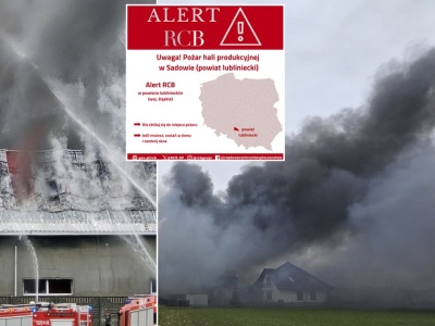 Potężny pożar hali na Śląsku. Przekazano nowe informacje