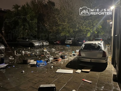 Akcja służb na Mokotowie. Mężczyzna wyrzucał meble przez okno. Interweniowali kontrterroryści