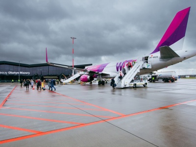 Wizz Air wrócił na lotnisko Olsztyn-Mazury (zdjęcia)