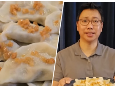 Koreańczyk spróbował polskich pierogów z mięsem i skwarkami. Jego reakcja mówi wszystko