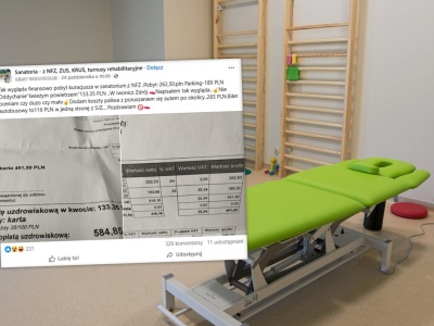 Pokazał, ile zapłacił za sanatorium na NFZ. Jedna opłata wywołała duże emocje. 