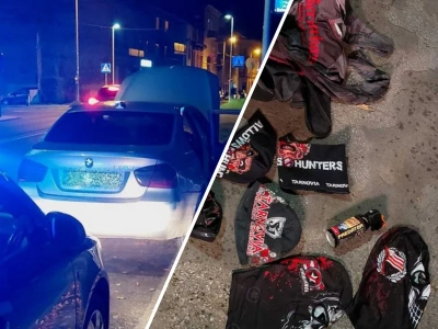 Tajemnicza interwencja. Policjanci nie zastali podejrzanych, znaleźli auto i „niebezpieczne przedmioty”