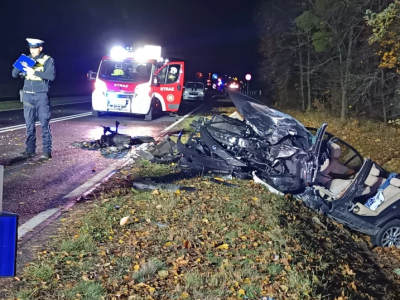 Ciężko ranni w wypadku na DW-196