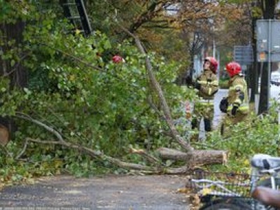Ulewy i silny wiatr. Strażacy interweniowali ponad 1500 razy
