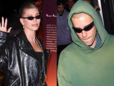 Hailey Bieber błyszczy na gali w skórze, a jej mąż... pędzi do kościoła w dresie. Zgodne małżeństwo? (ZDJĘCIA)