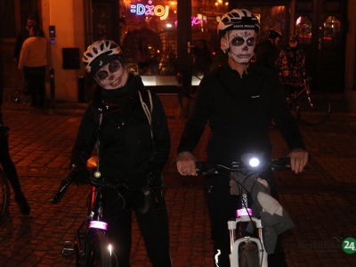 Upiorny peleton przejechał przez Bielsko-Białą. Wydarzenie miało wymiar charytatywny