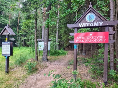Dwie ścieżki w Świętokrzyskim Parku Narodowym zamknięte