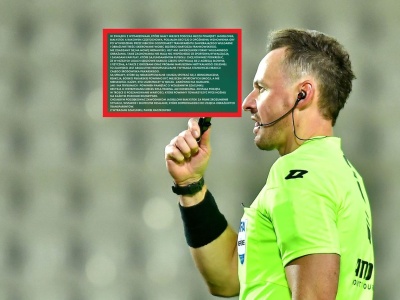 Przerwał mecz przez transparenty. Wydał oświadczenie