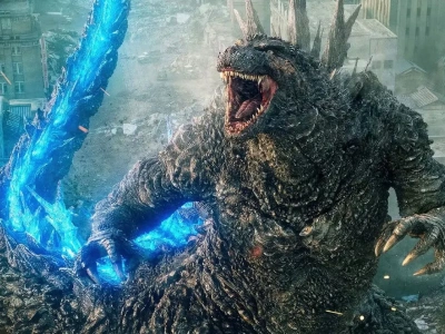 Godzilla Minus One - oficjalny tytuł i logo kontynuacji. Król Potworów pworaca