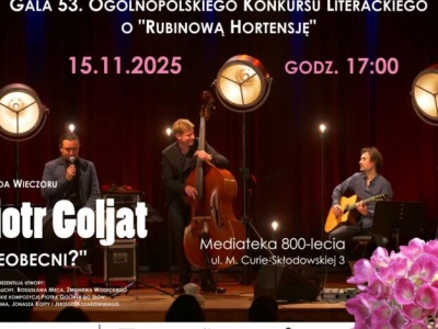 15 listopada gala 53. Ogólnopolskiego Konkursu Literackiego o „Rubinową Hortensję”