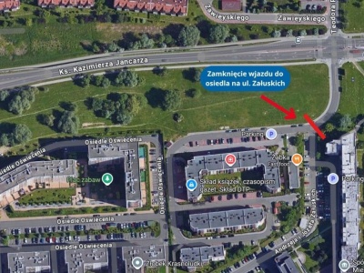 Zamknięto wjazd na osiedle