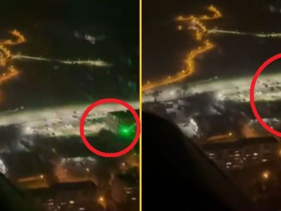 9-latek bawił się laserem, omal nie doszło do katastrofy lotniczej