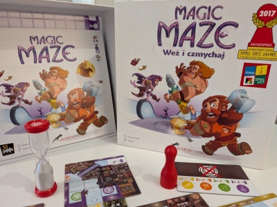 Magic Maze - recenzja. Elf, krasnolud i człowiek wchodzą do sklepu...