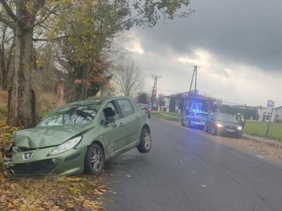 Nietrzeźwy kierowca spowodował dwie kolizje i wpadł do rowu