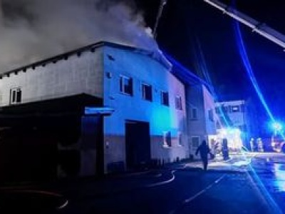 Wielki pożar lakierni. Trudna akcja strażaków