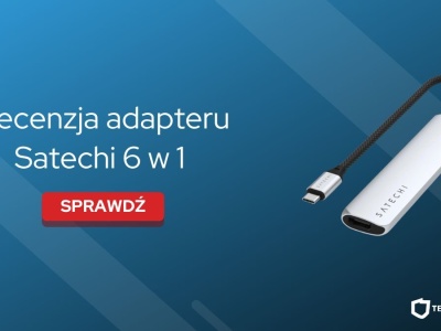 Adapter Satechi 6 w 1 – kompaktowe centrum łączności