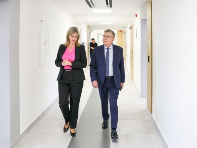 Wicemarszałek Witold Kozłowski z wizytą w krakowskim Branżowym Centrum Umiejętności