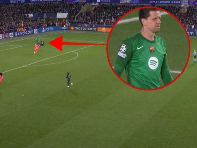 Ostatnia minuta, a Szczęsny robi coś takiego. 