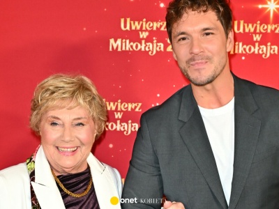 Teresa Lipowska na premierze 