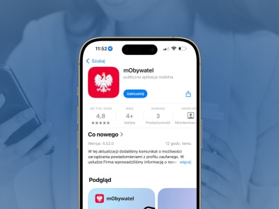 Zajrzyj do aplikacji mObywatel. Czeka tam na Ciebie ważna nowość