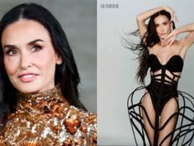 62-letnia Demi Moore pręży ZJAWISKOWĄ SYLWETKĘ na okładce. Ikona?