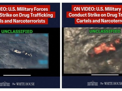 Kolejny atak armii USA na łódź na Morzu Karaibskim. Bombowce USA w pobliżu Wenezueli