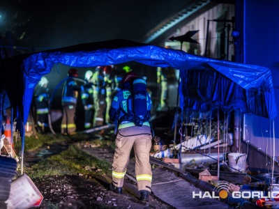 Palił się dom w Gorlicach. Jedna osoba została poszkodowana