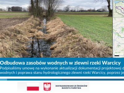 Chcą poprawić sytuację Warcicy. Wody Polskie podpisały umowę