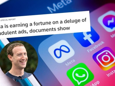 Reuters: Meta zarobiła krocie na reklamach oszustw i wyłudzeń, których zabrania ich własny regulamin