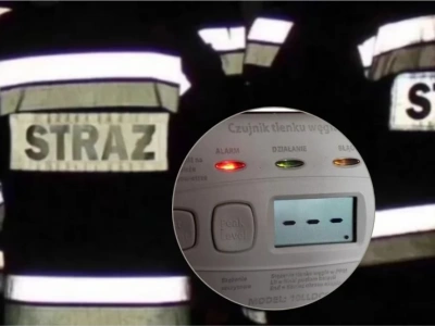 Czad ulatniał się w mieszkaniu. Interwencja straży pożarnej w Ciechanowie