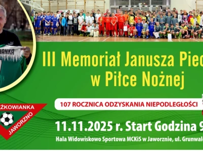 Zaproszenie na 3. Memoriał Janusza Pieczary