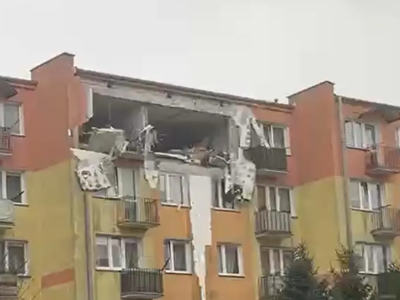 Wybuch w Braniewie. Jedna osoba ranna