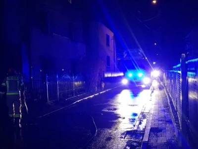 Pożar w Katowicach. Kobieta w szpitalu i zatrzymanie mężczyzny
