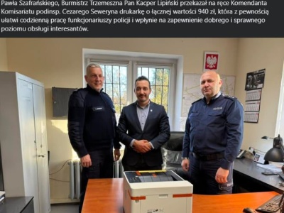 Drukarka dla policji w Trzemesznie hitem internetu. Wydarzenie stało się memem na skalę kraju