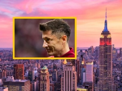 Empire State Building w biało-czerwonych barwach. W roli głównej Lewandowski!