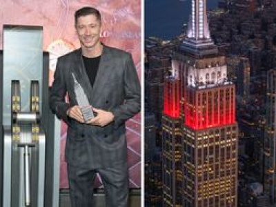 Empire State Building w polskich barwach. Rozświetlił go Lewandowski