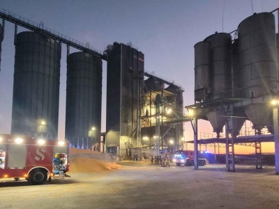 Pożar suszarni zbóż!