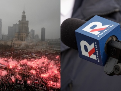 Szokujące słowa reportera Republiki na Marszu Niepodległości. Zapomniał o włączonym mikrofonie