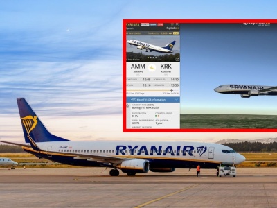 Ryanair leciał z Ammanu do Krakowa. Piloci zgłosili kod 7700