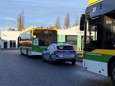 Zielona Góra. W zajezdni MZK pojawiła się policja z narkotestem