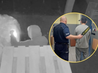 Tak podpalał supermarket w Grodzisku Mazowieckim. Policja pokazała film