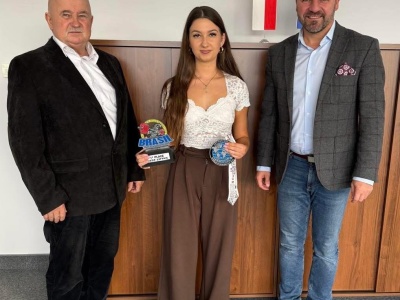 Spotkanie wójta z mistrzynią świata. Magdalena Szpila dumą Gminy Porąbka