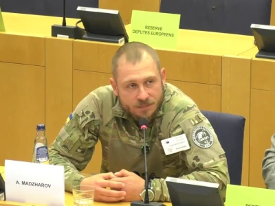 Andrij Madżarow mówił o Ukrainie w Parlamencie Europejskim