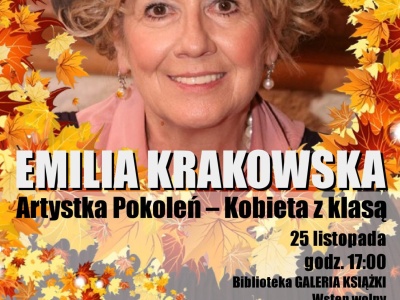 Wieczór z Emilią Krakowską w oświęcimskiej książnicy