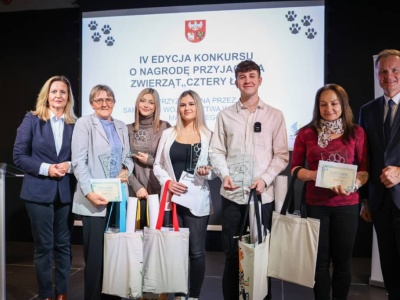 Przyjaciele zwierząt nagrodzeni. Gala „Cztery Łapy” po raz czwarty w Olsztynie
