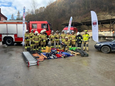 Strażacy z OSP Grywałd i OSP Kluszkowce doskonalili umiejętności z ratownictwa technicznego