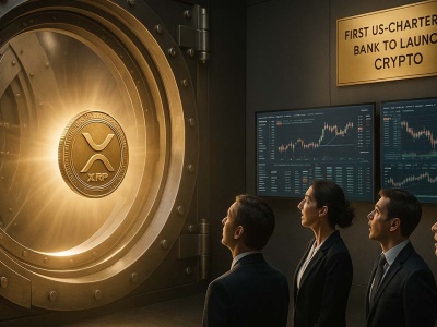XRP ponownie w centrum uwagi, gdy pierwszy bank z licencją w USA uruchamia handel kryptowalutami